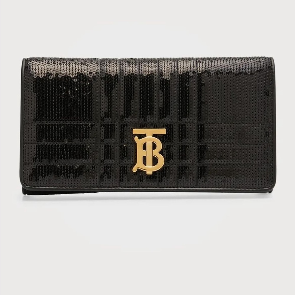 Burberry Black Sequinnedn Lola Wallet Bag with Tags - Picture 5 of 12